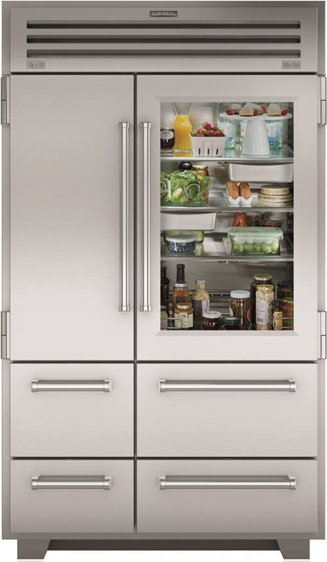 Sub-Zero® PRO 48 in. 30.4 Cu. Ft. Stainless Frame Built In Side-by-Side Refrigerator
