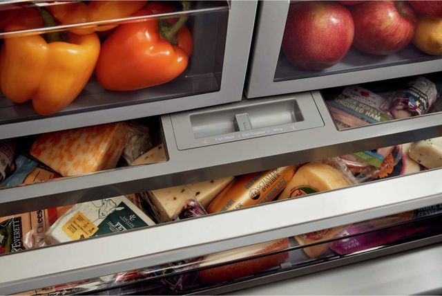KitchenAid® 36 in. 27.0 Cu. Ft. Stainless Steel with PrintShield™ Finish French Door Refrigerator - My Store