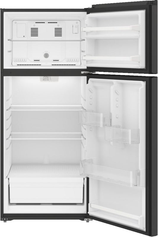 Amana® 28 in. 16.4 Cu. Ft. Black Top Freezer Refrigerator - My Store