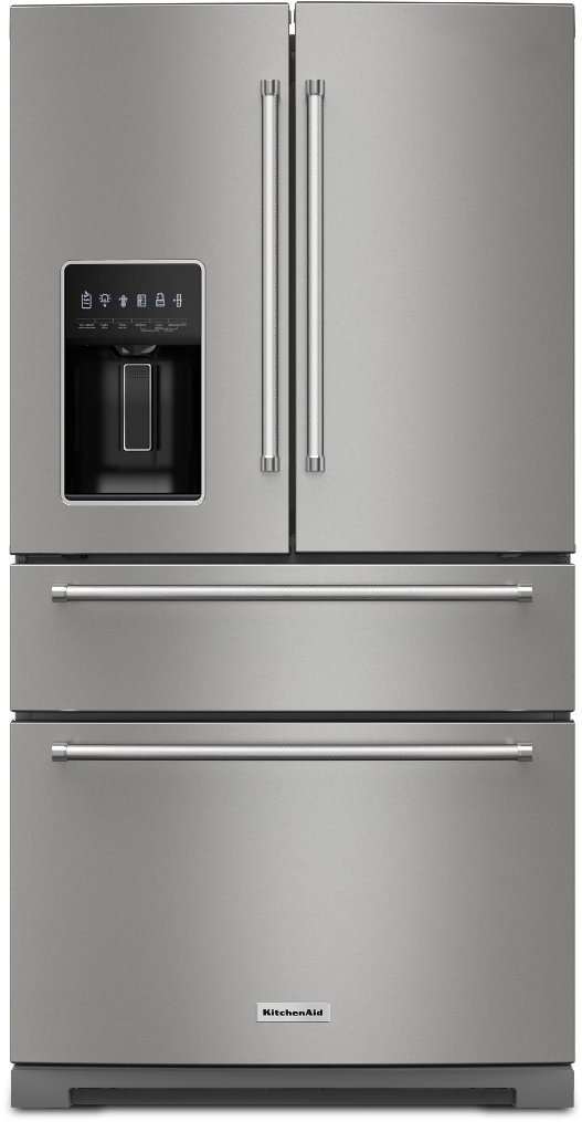KitchenAid® 36 in. 26.2 Cu. Ft. PrintShield™ Stainless Steel French Door Refrigerator