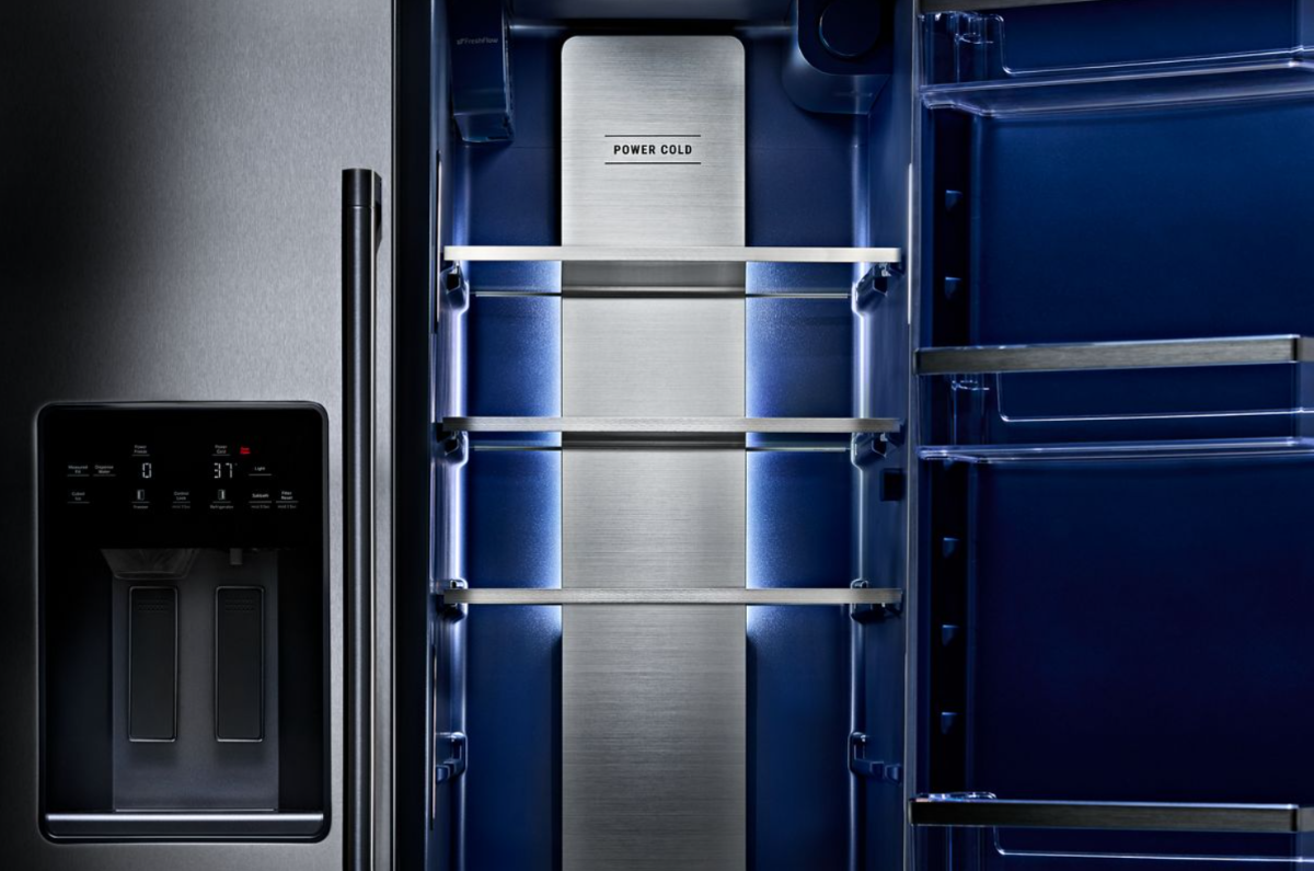 Maytag® 36 in. 20.8 Cu. Ft. Fingerprint Resistant Stainless Steel Counter Depth Side-by-SideRefrigerator - My Store