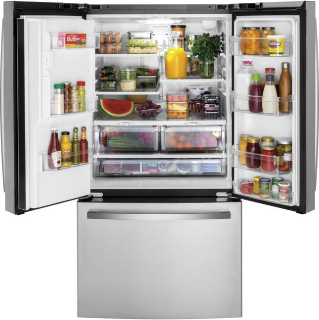 GE® 36 in. 25.6 Cu. Ft. Fingerprint Resistant Stainless Steel French Door Refrigerator - My Store