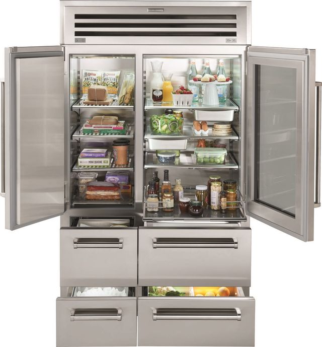 Sub-Zero® PRO 48 in. 30.4 Cu. Ft. Stainless Frame Built In Side-by-Side Refrigerator