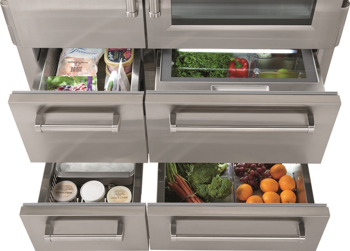 Sub-Zero® PRO 48 in. 30.4 Cu. Ft. Stainless Frame Built In Side-by-Side Refrigerator