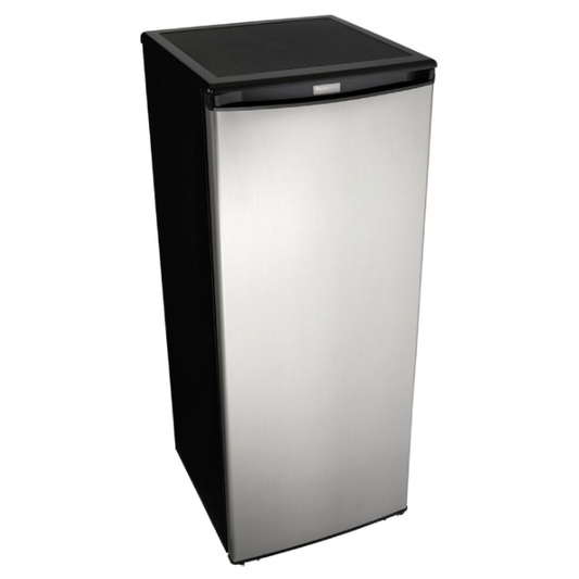 Danby® Designer 8.5 Cu. Ft. Black with Stainless Steel Upright Freezer - My Store