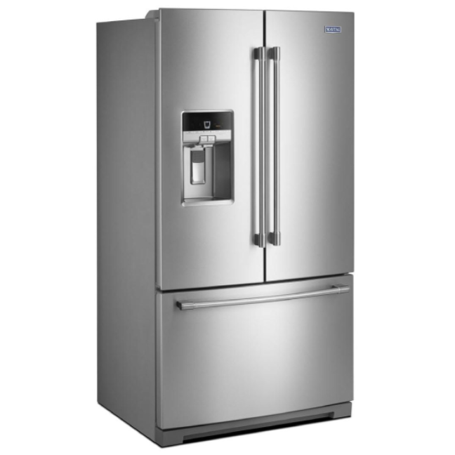 Maytag® 36 in. 26.8 Cu. Ft. Fingerprint Resistant Stainless Steel French Door Refrigerator - My Store