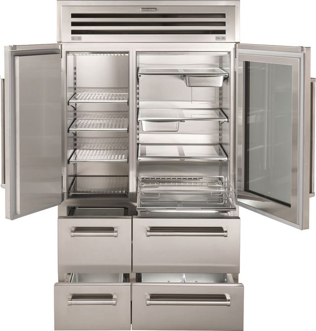 Sub-Zero® PRO 48 in. 30.4 Cu. Ft. Stainless Frame Built In Side-by-Side Refrigerator
