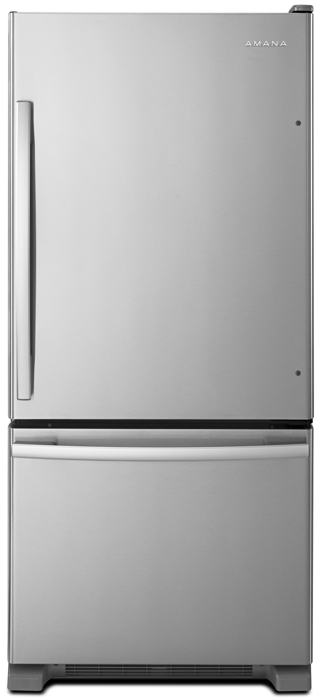 Amana® 30 in. 18.7 Cu. Ft. Stainless Steel Bottom Freezer Refrigerator - My Store