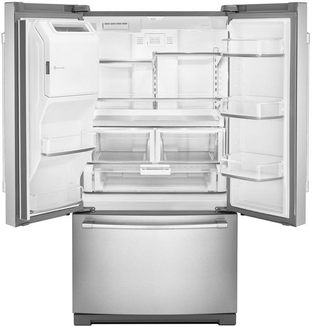 Maytag® 36 in. 26.8 Cu. Ft. Fingerprint Resistant Stainless Steel French Door Refrigerator - My Store