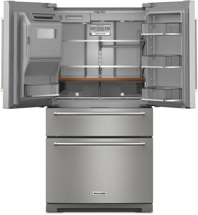 KitchenAid® 36 in. 26.2 Cu. Ft. PrintShield™ Stainless Steel French Door Refrigerator