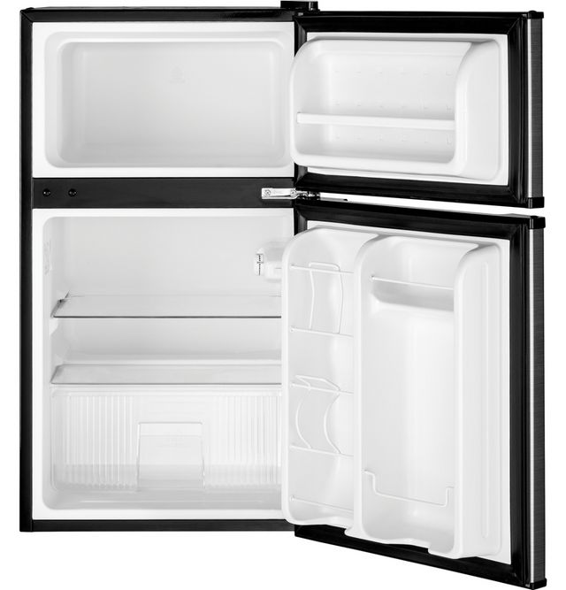 GE® 3.1 Cu. Ft. CleanSteel® Stainless Steel Compact Refrigerator - My Store