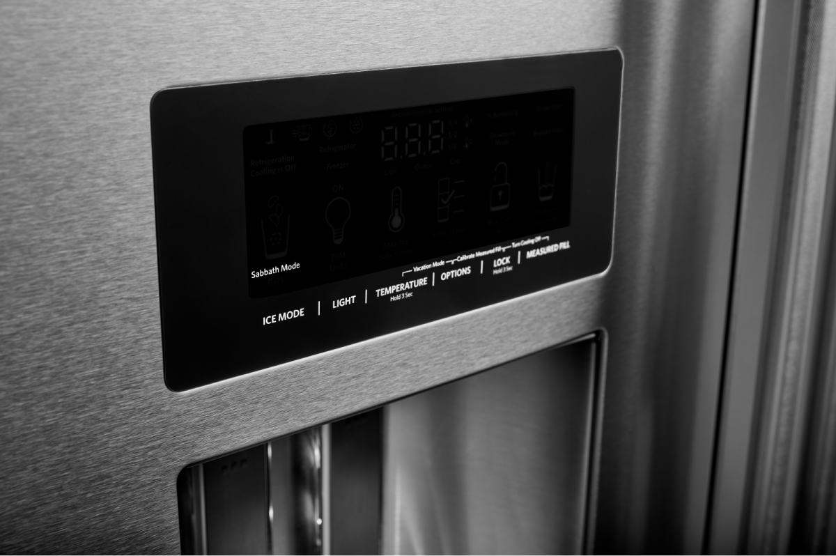 KitchenAid® 36 in. 27.0 Cu. Ft. Stainless Steel with PrintShield™ Finish French Door Refrigerator - My Store
