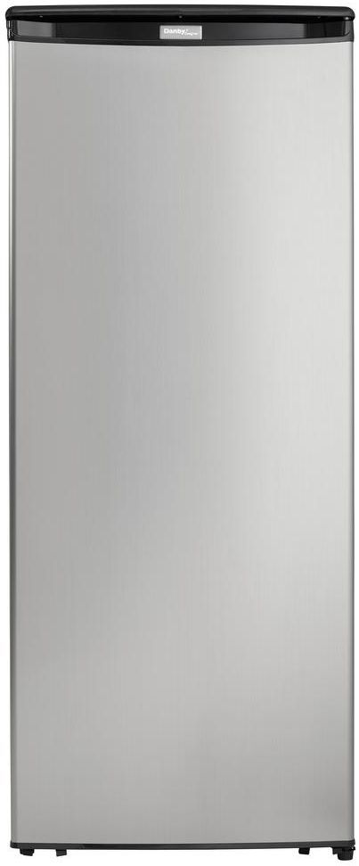 Danby® Designer 8.5 Cu. Ft. Black with Stainless Steel Upright Freezer - My Store