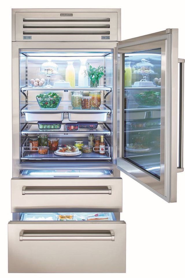 Sub-Zero® PRO Series 36 in. 22.7 Cu. Ft. Stainless Steel Bottom Freezer Refrigerator - My Store