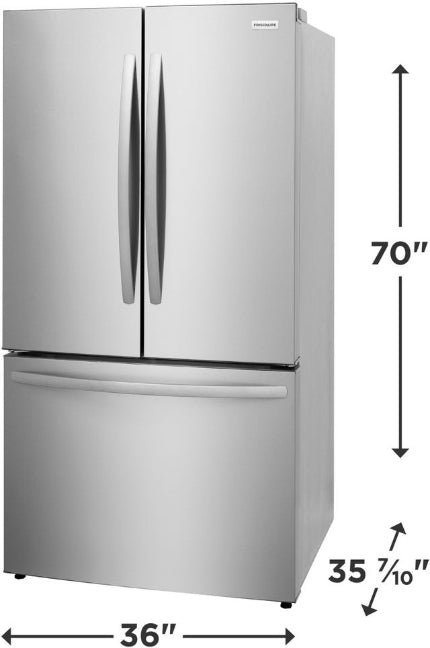 Frigidaire® 36 in. 28.8 Cu. Ft Smudge-Proof® Stainless Steel French Door Refrigerator - My Store