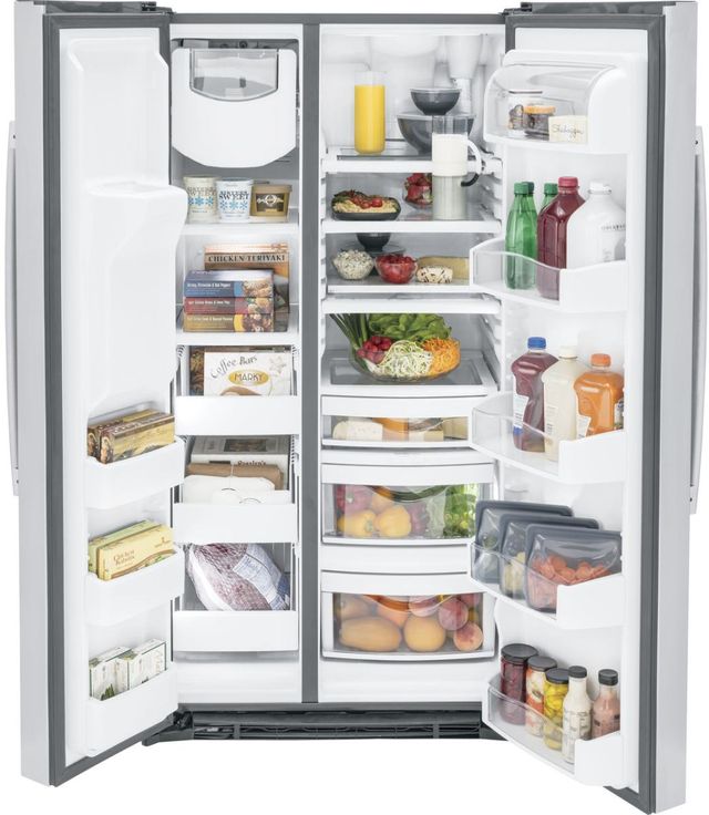 GE Profile™ 36 in. 25.3 Cu. Ft. Stainless Steel Side-by-Side Refrigerator - My Store