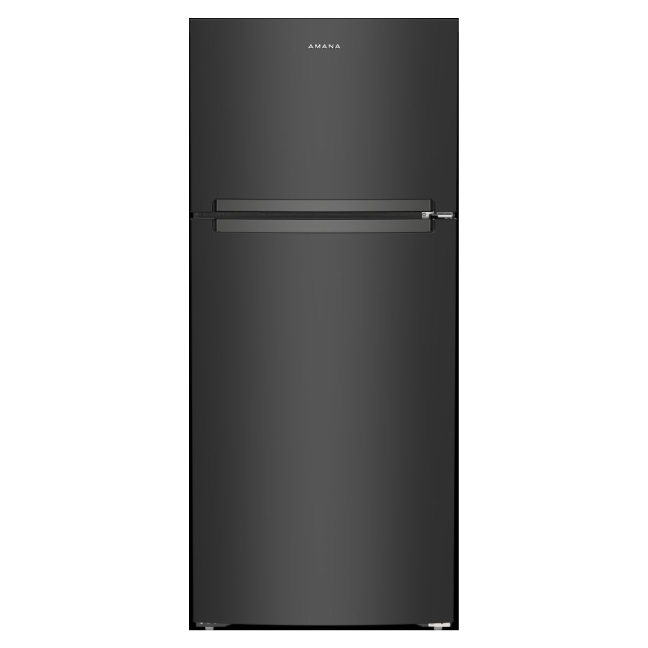 Amana® 28 in. 16.4 Cu. Ft. Black Top Freezer Refrigerator - My Store
