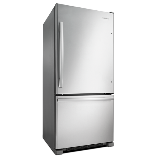 Amana® 30 in. 18.7 Cu. Ft. Stainless Steel Bottom Freezer Refrigerator