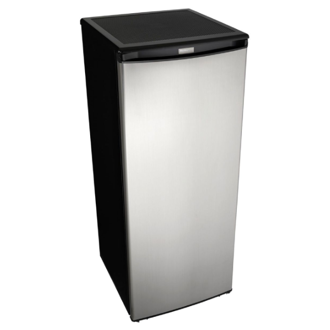 Danby® Designer 8.5 Cu. Ft. Black with Stainless Steel Upright Freezer - My Store