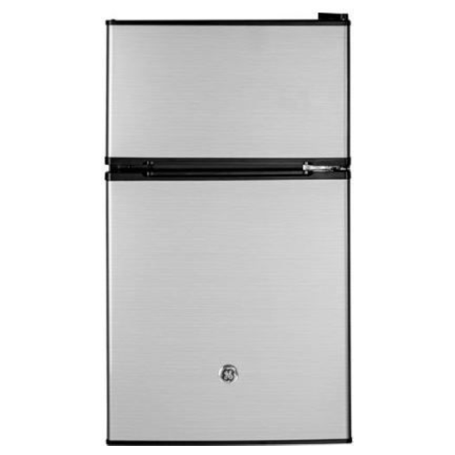 GE® 3.1 Cu. Ft. CleanSteel® Stainless Steel Compact Refrigerator - My Store