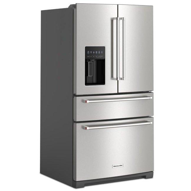 KitchenAid® 36 in. 26.2 Cu. Ft. PrintShield™ Stainless Steel French Door Refrigerator - My Store