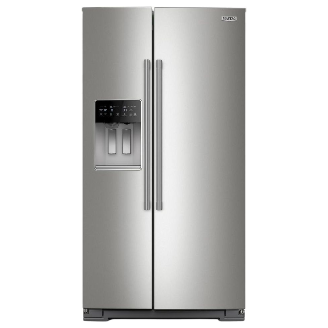Maytag® 36 in. 20.8 Cu. Ft. Fingerprint Resistant Stainless Steel Counter Depth Side-by-SideRefrigerator - My Store