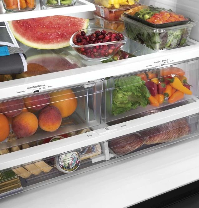 GE® 36 in. 27.0 Cu. Ft. Fingerprint Resistant Stainless Steel French Door Refrigerator - My Store